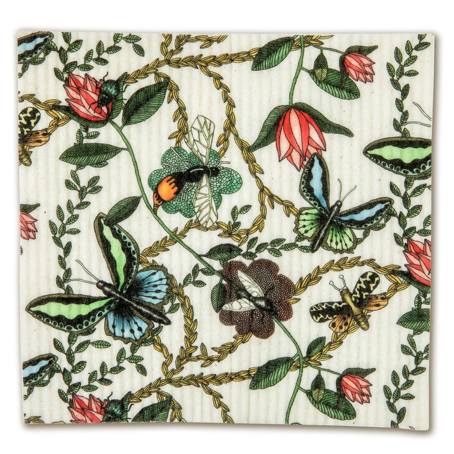 Disktrasa, 7x8 ”(17x20 cm) Bugs & Butterflies